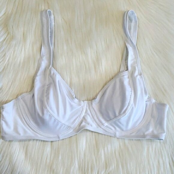 New White Underwire Top with High Cut Legs Bikini Set - Picture 8 of 10